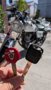 ヤマハ　バイク　イモビライザーキー複製　